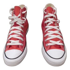 Converse All Star Red Hi Top Sneakers Shoes Size Men's Size 7 Women's 9 NEW